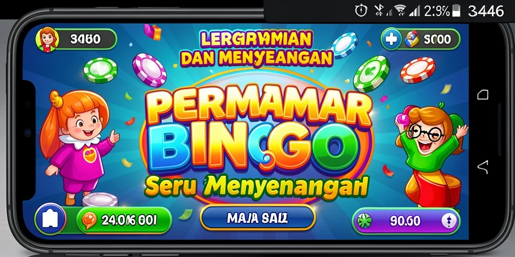 Screenshot gameplay Bingo 3446 yang menarik dan penuh warna.