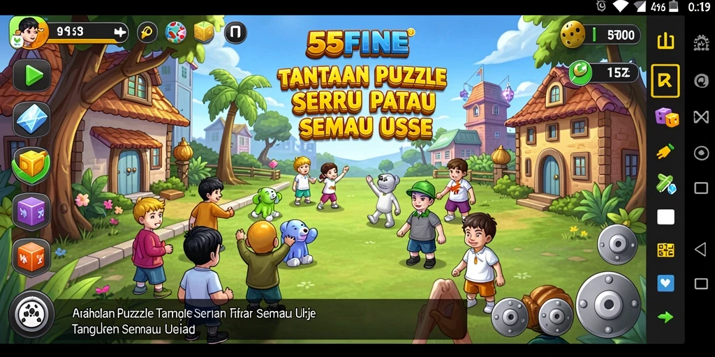 Tampilan gameplay seru dari 55FIVE yang penuh tantangan Puzzle.