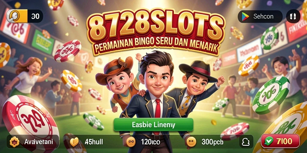 Screenshot gameplay 8728SLOTS dengan suasana bingo yang mengasyikkan.