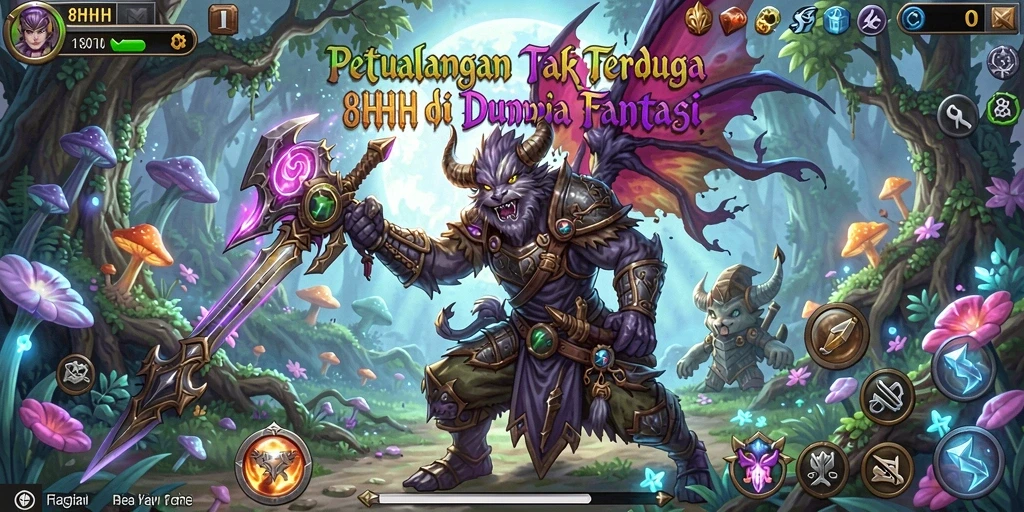 Gameplay petualangan seru di dunia fantastis 8HHH.