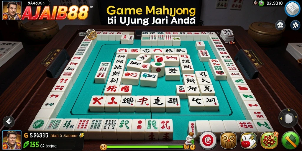 Tampilan gameplay seru di AJAIB88 dengan Mahjong klasik.