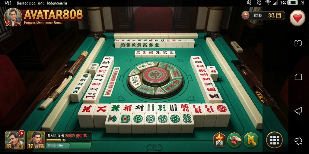 Tampilan gameplay seru dalam permainan Mahjong AVATAR808.
