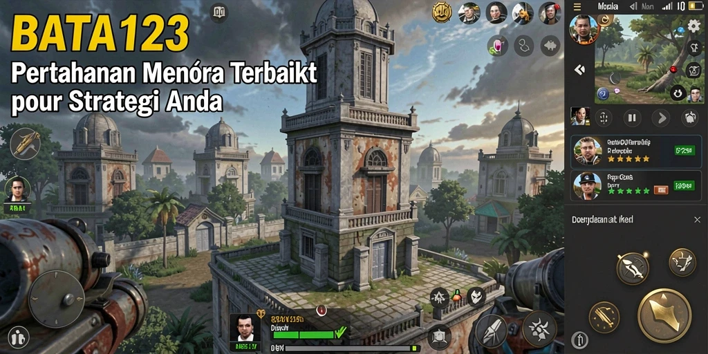 Screenshot menampilkan momen intens saat pertahanan menara sedang diserang.