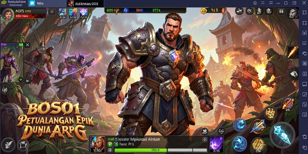 Tampilan gameplay BOS01 yang memukau di dunia ARPG.