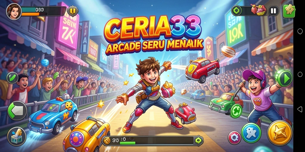 Tampilan gameplay seru dari CERIA33 dengan tantangan arcade yang menarik.