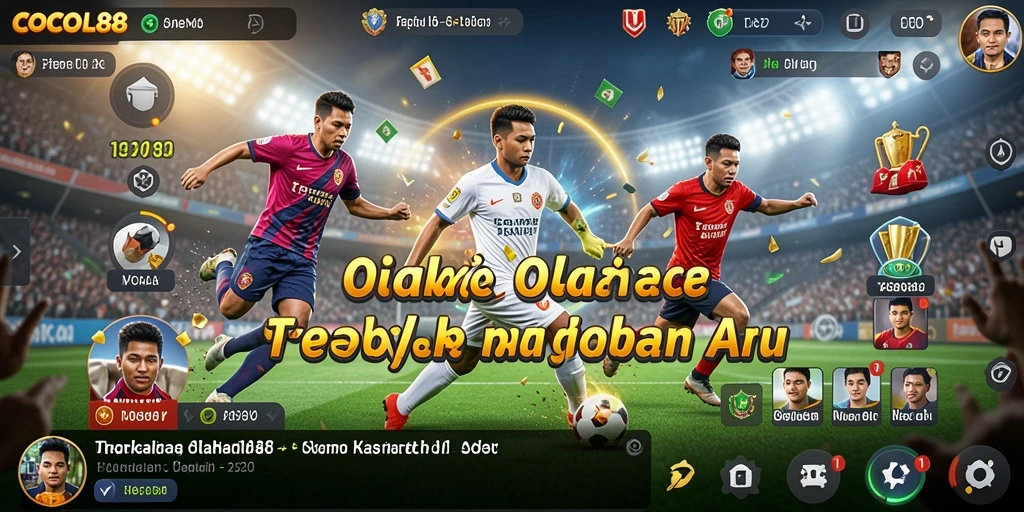 Tangkapan layar menunjukkan aksi seru dari gameplay olahraga.