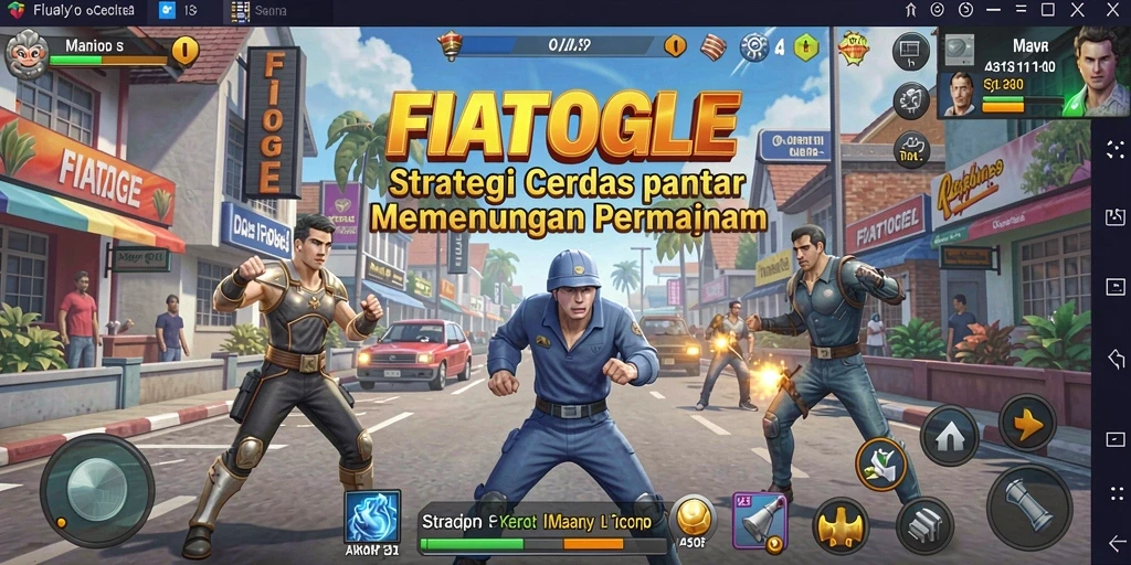 Tampilan gameplay FIATOGEL yang mengasyikkan dan strategis.