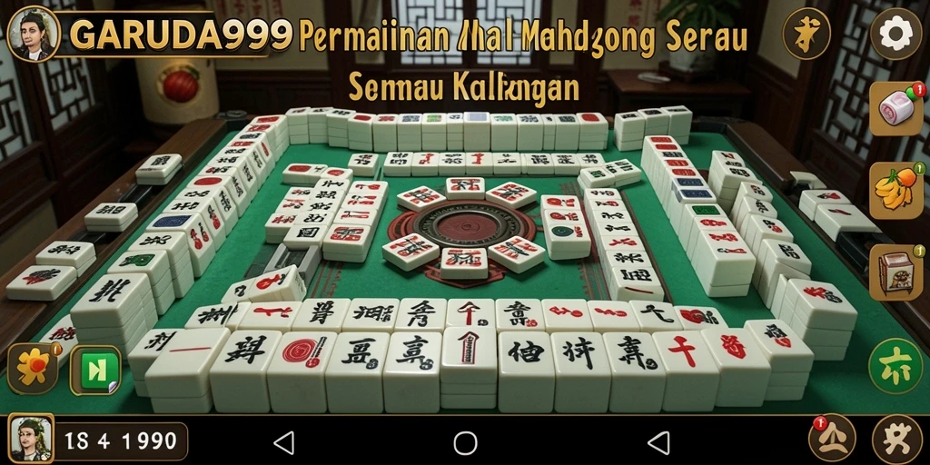 Screenshot gameplay GARUDA999 menampilkan tantangan Mahjong yang seru.