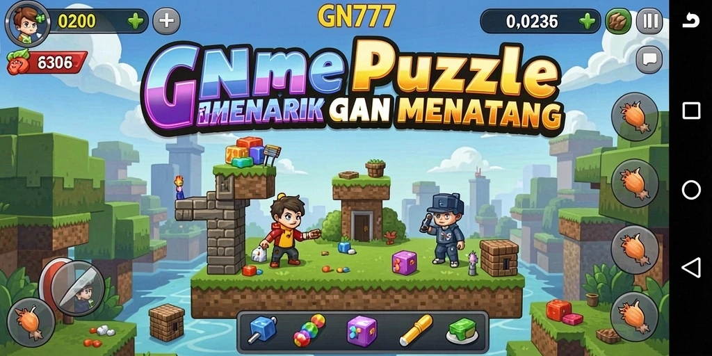 Screenshot gameplay GN777 yang menampilkan tantangan Puzzle menarik.
