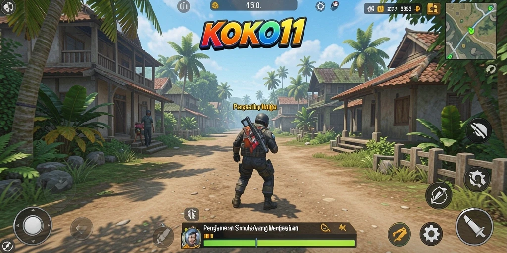 Screenshot KOKO11 menampilkan gameplay simulasi yang menarik.