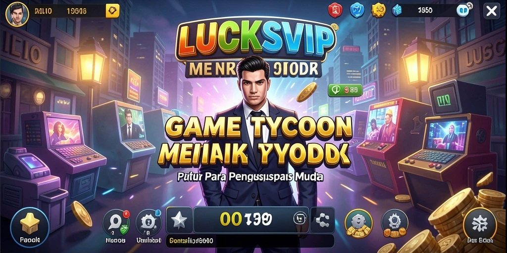 Screenshot gameplay LUCKSVIP menunjukkan interaksi bisnis yang dinamis.