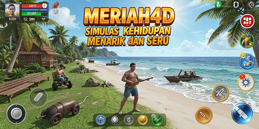 Screenshot gameplay <strong>MERIAH4D</strong> menunjukkan interaksi karakter yang mendalam.