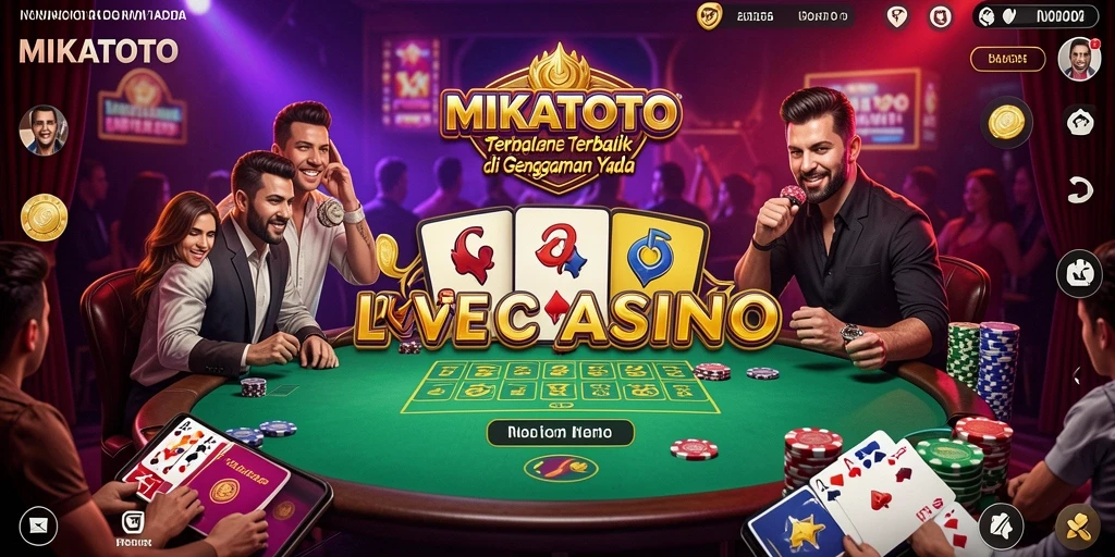 Tampilan gameplay MIKATOTO yang interaktif dan mendebarkan di Live Casino.