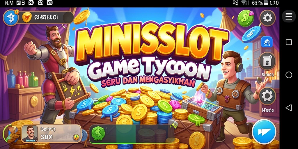 Tampilan gameplay seru dari MINISLOT dengan berbagai mesin slot.