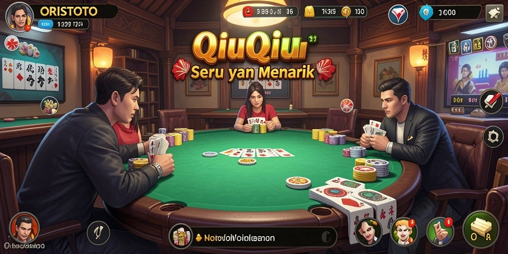 Tampilan gameplay seru dari ORISTOTO saat bermain QiuQiu.