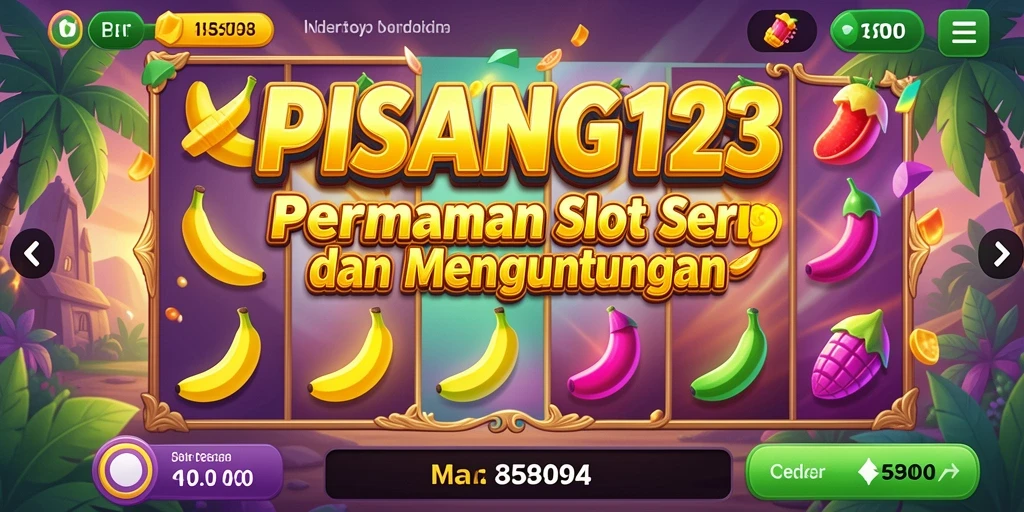 Tampilan gameplay PISANG123 yang menawan dan seru.