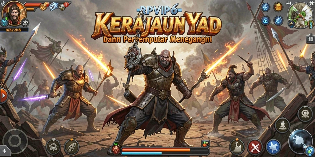 Screenshot RPVIP6 menunjukkan aksi menegangkan dalam permainan Tower Defense.