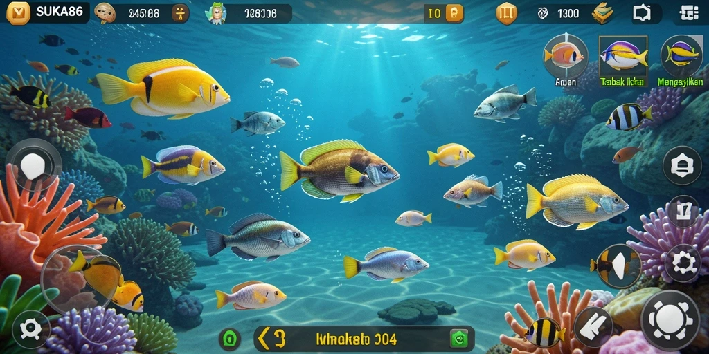 Tangkapan layar gameplay SUKA86 dalam aksi Tembak Ikan yang mendebarkan.