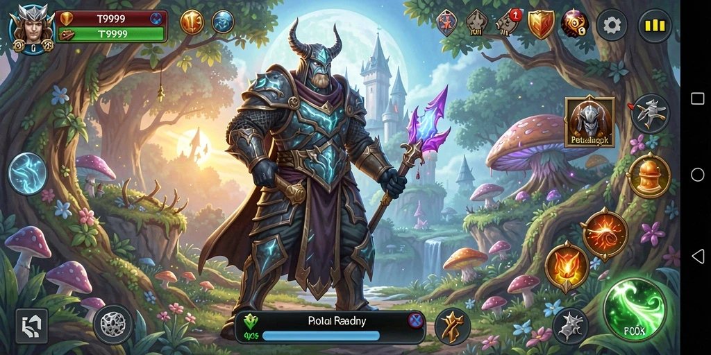 Tampilan gameplay T9999 dengan aksi seru dan grafis memukau.