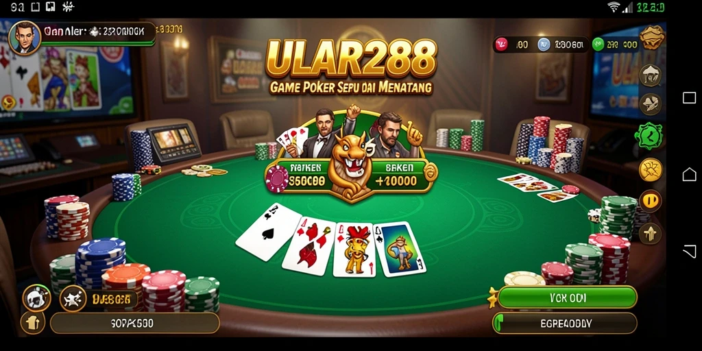Gameplay menarik dalam ULAR288 saat bermain Poker.