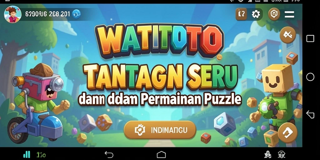 Tampilan gameplay WATITOTO yang seru dan menantang.