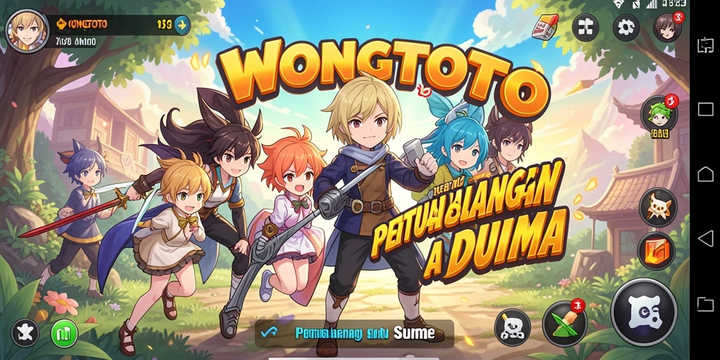 Screenshot gameplay menunjukkan aksi seru di dunia Anime.